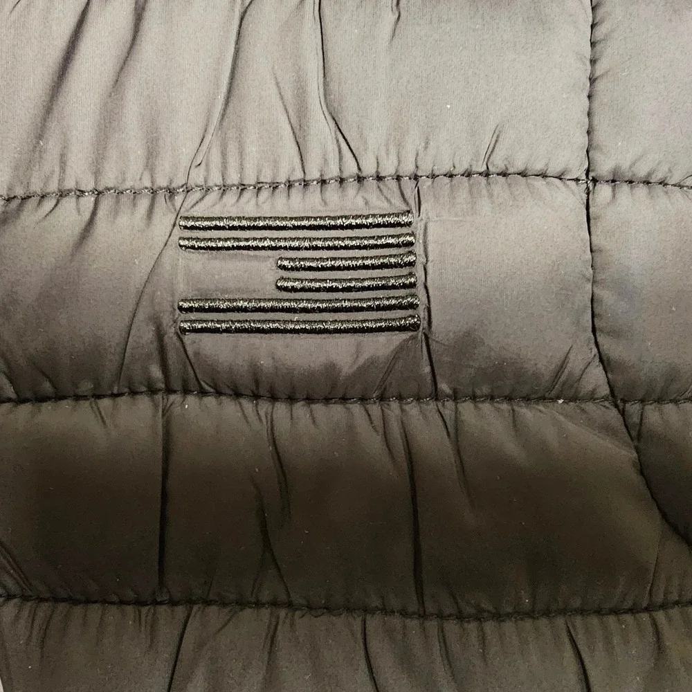 NASA Puffer‎ Vest Black Full Zip Reversable Size 6 Youth NWT